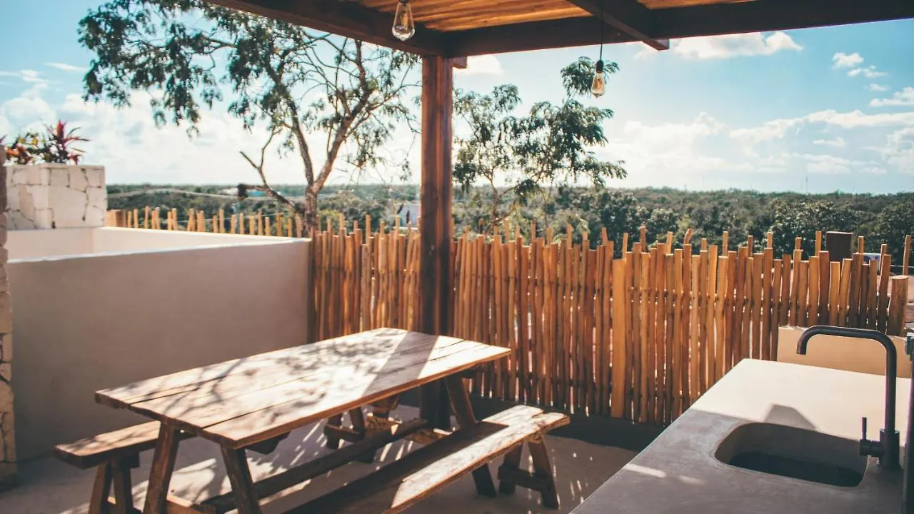 아파트 Vida Boho Apart 6 With Special Fee To Access Hotel Bardo 툴룸 멕시코